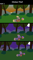 Size: 1920x3516 | Tagged: safe, artist:platinumdrop, derpy hooves, doctor caballeron, scootaloo, earth pony, pegasus, pony, comic:chicken thief, g4, 3 panel comic, antagonist, ball, biting, blank flank, comfy, comic, commission, cuddling, cute, cutealoo, derpabetes, devious smile, duo, duo female, ear bite, evil grin, eyes closed, female, filly, foal, folded wings, grass, grin, grooming, happy, hiding, hug, imminent abuse, lying down, male, mare, motherly, nibbling, night, nom, nuzzling, outdoors, peeking, preening, prone, relaxing, scootalove, sky, sleeping, smiling, smug, sneaking, snuggling, spying, stalker, stalking, stallion, sun, sunset, this will not end well, tree, trio, up to no good, wall of tags, wholesome, wing blanket, winghug, wings