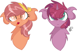 Size: 1378x916 | Tagged: safe, artist:gallantserver, oc, oc only, oc:apple butter, oc:jonagold, pony, offspring, parent:big macintosh, parent:braeburn, parent:saffron masala, parent:sugar belle, parents:sugarmac, simple background, transparent background