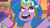 Size: 3072x1727 | Tagged: safe, screencap, izzy moonbow, minty skylark, zipp storm, earth pony, pegasus, pony, unicorn, g5, heavy is the mane that wears the fruit crown, my little pony: tell your tale, spoiler:g5, spoiler:my little pony: tell your tale, spoiler:tyts02e02, female, mare, open mouth, open smile, smiling, solo focus, starry eyes, wingding eyes