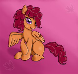 Size: 3100x2951 | Tagged: safe, artist:jaywalk5, oc, oc only, pegasus, pony, female, gradient background, mare, sitting, solo