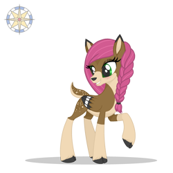 Size: 2672x2672 | Tagged: safe, artist:r4hucksake, oc, oc only, oc:raspberry, deer, deer pony, original species, peryton, cloven hooves, coat markings, colored wings, concave belly, countershading, doe, female, multicolored wings, simple background, slender, socks (coat markings), solo, story included, thin, transparent background, wings