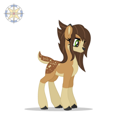 Size: 2000x2000 | Tagged: safe, artist:r4hucksake, oc, oc only, oc:spruce, deer, cloven hooves, doe, female, simple background, solo, transparent background