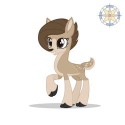 Size: 2000x2000 | Tagged: safe, artist:r4hucksake, oc, oc only, oc:pine, deer, concave belly, doe, female, simple background, slender, solo, thin, transparent background