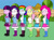 Size: 883x656 | Tagged: safe, applejack, fluttershy, pinkie pie, rainbow dash, rarity, twilight sparkle, human, equestria girls, g4, boots, goanimate, high heel boots, humane five, humane six, shoes