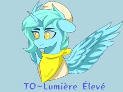 Size: 1242x931 | Tagged: safe, artist:polaris, oc, oc:lumiere eleve, changeling, disguise, disguised changeling, hybrid oc, not alicorn, solo, spread wings, wings