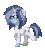 Size: 204x228 | Tagged: safe, oc, oc only, oc:social distance, pony, unicorn, pony town, animated, clothes, colored hooves, coronavirus, covid-19, face mask, female, gif, gloves, hoof gloves, horn, mare, mask, pixel art, rubber gloves, simple background, transparent background, trotting, unamused