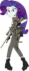 Size: 1678x4020 | Tagged: safe, artist:edy_january, artist:twilirity, edit, vector edit, rarity, human, equestria girls, g4, my little pony equestria girls: better together, armor, assault rifle, body armor, boots, british, british sniper, clothes, denim, england, equipment, female, gears, gun, jeans, m24, m700, military, pants, remington m700, rifle, scarf, shirt, shoes, sig.sauer xm7, simple background, sniper, sniper rifle, soldier, solo, special forces, stocks, tactical vest, task forces 141, transparent background, united kingdom, vector, vest, weapon, xm7