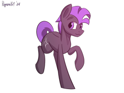 Size: 2160x1620 | Tagged: safe, artist:pegasusyay, oc, oc:star flow, earth pony, pony, gift art, looking at each other, looking at someone, running, solo, sternocleidomastoid