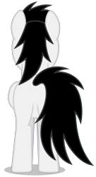 Size: 2223x4075 | Tagged: safe, artist:creedyboy124, oc, oc only, oc:shane park, pegasus, pony, g4, butt, male, plot, rear view, simple background, solo, stallion, transparent background