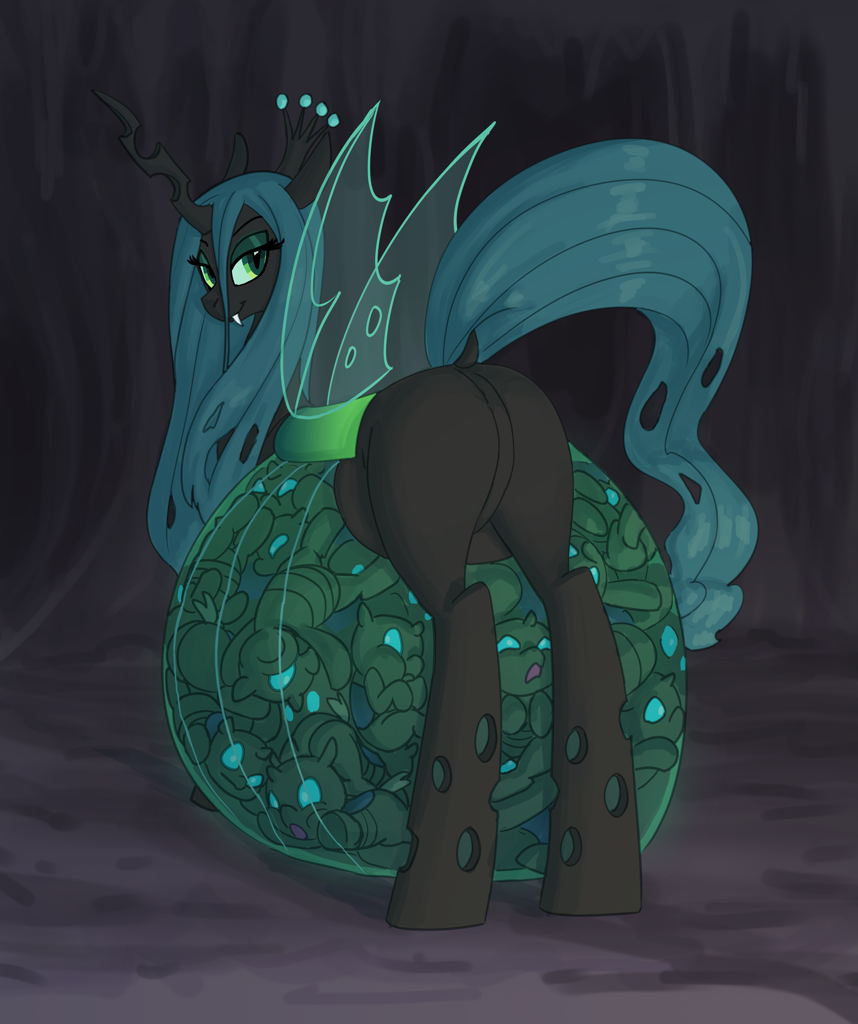 [artist:carnifex,belly,butt,cave,changeling,changeling queen,cheeselegs,commission,creepy,cute,disturbing,dock,featureless crotch,female,fetus,frown,g4,glowing,holes,hyper,hyper pregnancy,looking at you,looking back,nymph,plot,pregnant,queen chrysalis,safe,struggling,tail,wings,adoracreepy,multiple pregnancy,impossibly large belly,transparent flesh,mommy chrissy,glowing belly,bugbutt,distressed,transparent wings,looking back at you,smiling,quadrupedal,absurd resolution,belly on floor,hyper belly,queen pregalis,transparent belly,translucent belly,tight bulge,chrysalass]