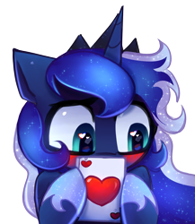 Size: 2425x2800 | Tagged: safe, artist:opal_radiance, oc, oc only, alicorn, pony, commission, heart, heart eyes, kofi, prince luna, rule 63, simple background, solo, transparent background, wingding eyes, your character here