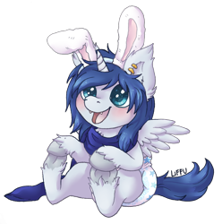 Size: 1260x1272 | Tagged: source needed, safe, artist:liffu, oc, oc only, oc:prince nova, alicorn, baby, cute, diaper, ear fluff, hooves, simple background, solo, spread wings, transparent background, wings