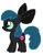 Size: 486x622 | Tagged: safe, anonymous artist, apple bloom, queen chrysalis, earth pony, pony, g4, black bow, female, filly, foal, palette swap, recolor, simple background, smiling, solo, white background