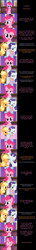 Size: 2000x13834 | Tagged: safe, artist:mlp-silver-quill, applejack, pinkie pie, rarity, earth pony, pony, unicorn, comic:pinkie pie says goodnight, g4, angry, argument, comic, crying, dialogue, eyes closed, female, fight, friendshipping, funny, heart, thumbnail is a stick, trio