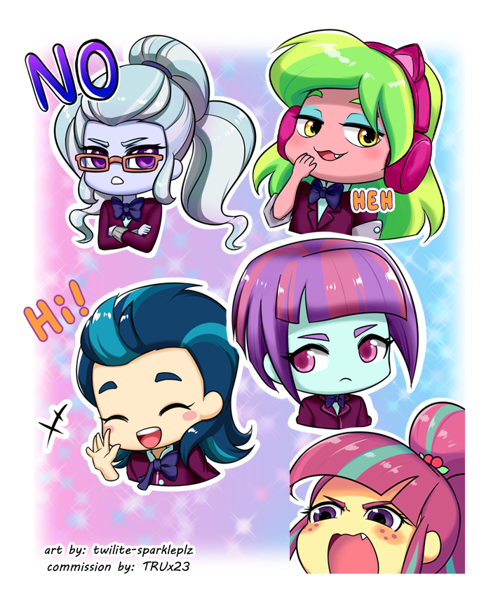 #3287942 - safe, artist:twilite-sparkleplz, indigo zap, lemon zest ...