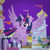 Size: 2000x2000 | Tagged: safe, twilight sparkle, alicorn, pony, g4, backwards cutie mark, canterlot, female, flying, gliding, mare, night, solo, spread wings, twilight sparkle (alicorn), wings