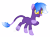 Size: 4000x2992 | Tagged: safe, artist:kaitykat117, oc, oc only, oc:starfall(fb), original species, g4, base used, body markings, colored sclera, gradient mane, high res, hoof on chest, open mouth, raised hoof, simple background, smiling, solo, transparent background, vector