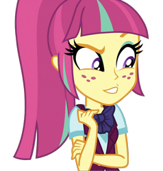 Size: 1368x1434 | Tagged: safe, edit, edited screencap, screencap, sour sweet, human, equestria girls, g4, background removed, confused, looking at something, png, simple background, solo, transparent background
