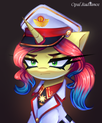 Size: 2485x2967 | Tagged: safe, artist:opal_radiance, oc, oc:sunny chill, pony, unicorn, solar, solar empire, solo