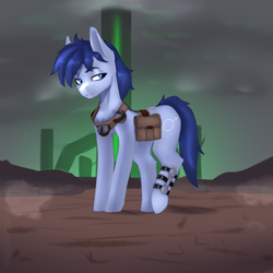 Size: 2000x2000 | Tagged: safe, artist:endelthepegasus, oc, oc:p-21, earth pony, fallout equestria, fallout equestria: project horizons, fanart, fanfic art, grenade, male, solo