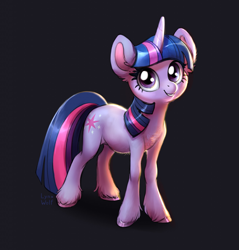 Size: 1225x1280 | Tagged: safe, artist:lynxwolf, twilight sparkle, pony, unicorn, g4, cute, fanart, gray background, simple background, solo, unshorn fetlocks