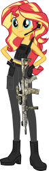 Size: 1395x4836 | Tagged: safe, artist:edy_january, artist:twilirity, edit, vector edit, sunset shimmer, human, equestria girls, g4, my little pony equestria girls: better together, armor, assault rifle, bare shoulders, body armor, boots, call of duty, call of duty: modern warfare 2, clothes, combat knife, equipment, gears, gloves, gun, handgun, knife, m4a1, military, pistol, rifle, shirt, shoes, simple background, sleeveless, soldier, solo, special forces, tactical vest, tank top, task forces 141, transparent background, united states, usp, vector, vest, weapon