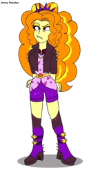 Size: 989x1920 | Tagged: safe, artist:jenna56, adagio dazzle, human, equestria girls, g4, boots, clothes, female, shoes, simple background, solo, white background