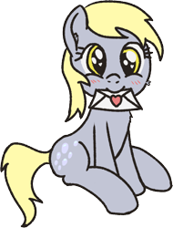 Size: 874x1153 | Tagged: safe, artist:craftycirclepony, derpy hooves, pony, g4, blushing, cute, female, heart, letter, looking at you, love letter, mare, mouth hold, simple background, sitting, smiling, solo, transparent background