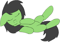 Size: 1459x1009 | Tagged: safe, artist:craftycirclepony, oc, oc only, oc:filly anon, earth pony, pony, cute, eyes closed, female, filly, floppy ears, foal, hooves to the chest, lying down, on back, simple background, sleeping, solo, transparent background