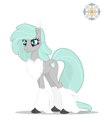 Size: 2500x3000 | Tagged: safe, artist:r4hucksake, oc, oc only, oc:permafrost, earth pony, pony, chest fluff, coat markings, ear tufts, female, long tail, mare, simple background, slender, socks (coat markings), solo, tail, tall, thin, transparent background, unshorn fetlocks