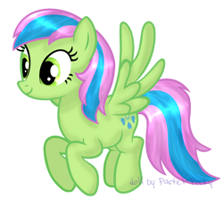 Size: 800x714 | Tagged: safe, artist:pastel-pocky, lucky dreams, pegasus, pony, g4, female, flying, mare, simple background, solo, spread wings, transparent background, wings