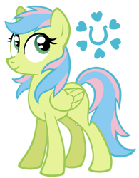 Size: 828x1059 | Tagged: safe, artist:cloudy glow, lucky dreams, pegasus, pony, g4, cute, cutie mark, female, folded wings, looking at something, mare, simple background, solo, transparent background, wings