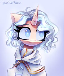 Size: 2502x2985 | Tagged: safe, artist:opal_radiance, oc, oc:elune dusk, pony, unicorn, solo