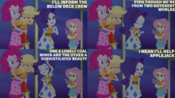 Size: 2000x1125 | Tagged: safe, edit, edited screencap, editor:quoterific, screencap, applejack, fluttershy, pinkie pie, rarity, equestria girls, equestria girls specials, g4, my little pony equestria girls: better together, my little pony equestria girls: spring breakdown