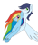 Size: 720x865 | Tagged: safe, artist:dasher666, artist:meddowsz, edit, rainbow dash, soarin', pegasus, pony, g4, female, male, mare, ship:soarindash, shipping, simple background, stallion, straight, white background