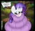 Size: 3300x3000 | Tagged: safe, artist:snakeythingy, rarity, arbok, pony, unicorn, g4, blushing, coiling, coils, crossover, hypno eyes, hypnority, hypnosis, hypnotized, kaa eyes, pokémon, speech bubble, squeeze, squishy cheeks