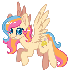 Size: 800x820 | Tagged: safe, artist:missmagicalgirl, oc, oc only, oc:golden gates, pegasus, pony, babscon mascots, female, simple background, solo, transparent background