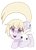 Size: 822x1148 | Tagged: safe, artist:sinamuna, angel bunny, oc, oc:hushed quill, pony, rabbit, g4, animal, base used, blonde hair, blushing, happy, male, purple eyes, purple fur, simple background, stallion, transparent background, yellow mane