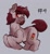 Size: 615x662 | Tagged: safe, artist:reddthebat, oc, oc only, oc:number four, earth pony, pony, female, gray background, mare, simple background, solo, tongue out, torn ear