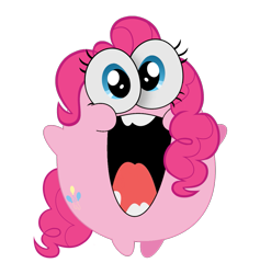 Size: 1043x1098 | Tagged: safe, artist:steamhappiest, derpibooru exclusive, edit, pinkie pie, earth pony, pony, g4, abomination, cursed image, emoji, meme, simple background, solo, steam (software), steamhappy, transparent background, wat