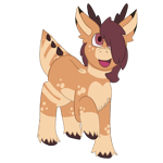 Size: 2132x2132 | Tagged: safe, artist:lil_vampirecj, oc, oc only, deer, hybrid, pony, antlers, brown eyes, coat markings, colored, commission, digital art, dinosaur pony, dinosaur tail, facial markings, flat colors, fur, hair, hooves, horns, krita, kyoryu, mealy mouth (coat marking), pale belly, ponified, simple background, socks (coat markings), solo, tail, transparent background, unshorn fetlocks