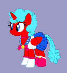 Size: 1813x1969 | Tagged: safe, artist:brightstar40k, oc, oc:sweetie peach, alicorn, clothes, sailor moon (series), sailor uniform, solo, uniform