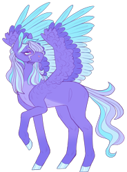 Size: 2077x2822 | Tagged: safe, artist:sleepy-nova, oc, oc only, oc:stormcloud showers, pegasus, pony, colored wings, female, mare, multicolored wings, simple background, solo, transparent background, wings