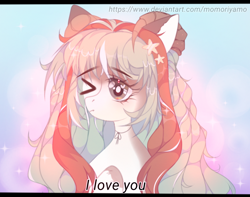 Size: 1266x997 | Tagged: safe, oc, earth pony, pony, '90s, 90s anime, anime style, cute, digital art, digital painting, love, shy