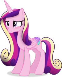 Size: 4182x5195 | Tagged: safe, artist:anime-equestria, princess cadance, alicorn, pony, g4, absurd resolution, blushing, female, horn, mare, missing accessory, simple background, smiling, solo, transparent background, vector, wings