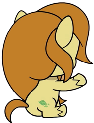 Size: 437x571 | Tagged: safe, artist:luckydog416, edit, edited screencap, screencap, caramel latte, earth pony, g4, g4.5, my little pony: pony life, background removed, butt, female, mare, not a vector, plot, rear view, simple background, solo, transparent background