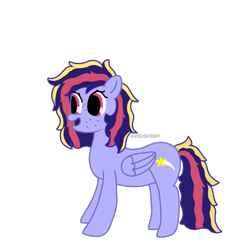 Size: 600x600 | Tagged: safe, artist:glitchedwoody, oc, oc only, oc:shooting star (gw), pegasus, pony, digital art, freckles, simple background, solo, transparent background