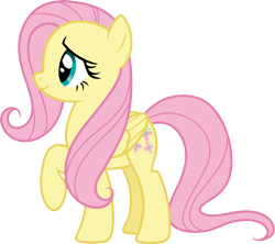 Size: 3382x3000 | Tagged: safe, artist:cloudy glow, fluttershy, pegasus, pony, g4, the hooffields and mccolts, .ai available, simple background, solo, transparent background, vector
