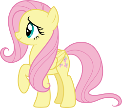 Size: 3382x3000 | Tagged: safe, artist:cloudy glow, fluttershy, pegasus, pony, g4, the hooffields and mccolts, .ai available, female, mare, simple background, solo, transparent background, vector