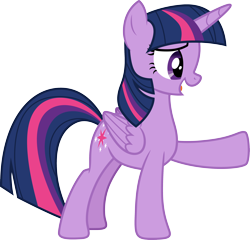 Size: 3126x3000 | Tagged: safe, artist:cloudy glow, twilight sparkle, alicorn, pony, g4, the hooffields and mccolts, .ai available, female, simple background, solo, transparent background, twilight sparkle (alicorn), vector